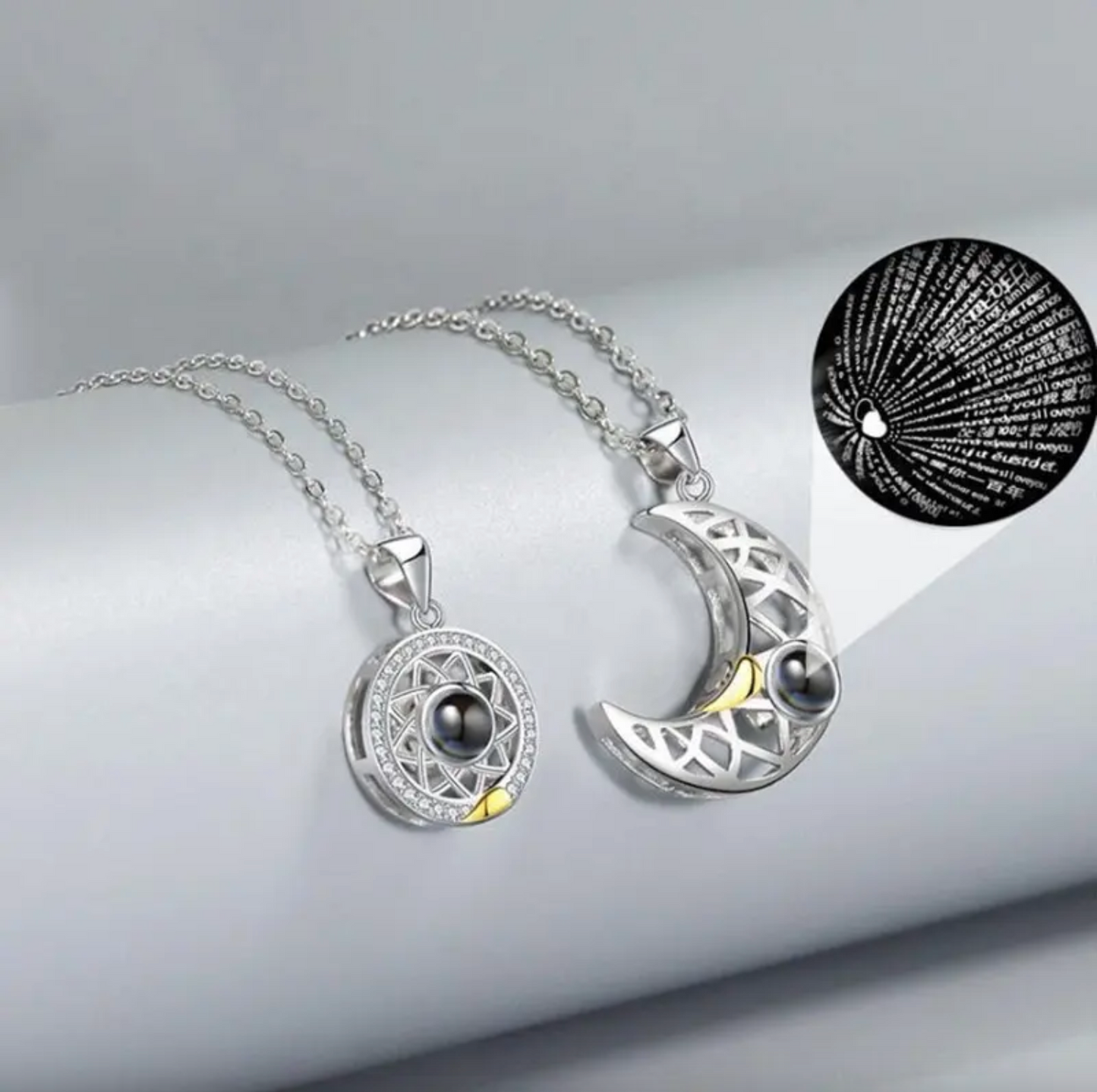 Collar de Pareja Sol y Luna
